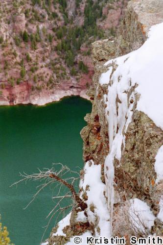 Icy Ledges above the Lake